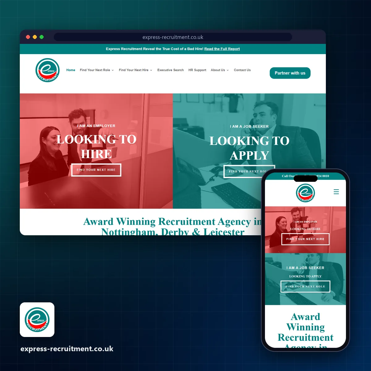 Express Recruitment, a Flare Agency project